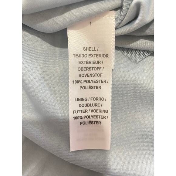 NWT ADRIANNA PAPELL DRESS GOWN BLUE 12 MOTHER OF THE BRIDE BRIDESMAID WEDDING - Picture 5 of 15